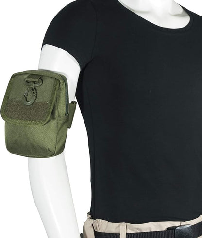 IronSelas Tactical Arm Pouch Jogging Workout Arm Band Phone Pouch for iPhone 17 Pro Max/17 Pro/17/16 Pro Max/15 Pro Max/15 Pro/15