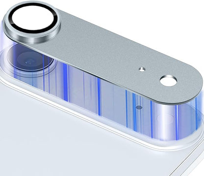 Camera Lens Protector for iPhone Air (iPhone 17 Air) Camera Lens Protector [Strong Adsorption] [Not Easy to Break] Metal Tempered Glass Rear Camera Screen Cover - Titanium Grey