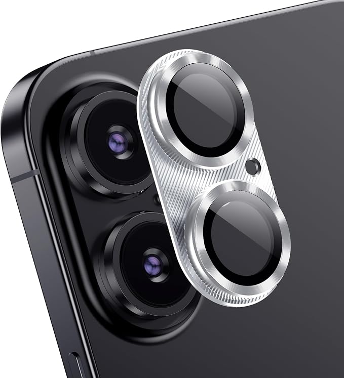 AFARER 2Pack Camera Lens Protector Film for iPhone 17,9H Tempered Glass Anti Scratch Shockproof Full Protective Case Friendly,Does not Affect Night Shots,Sliver