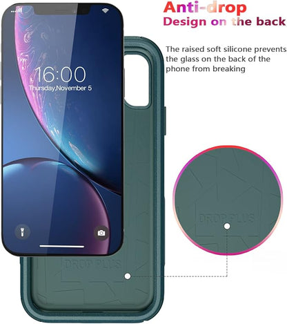 Diverbox for iPhone Xr Case [Shockproof] [Dropproof] [Dust-Proof],Heavy Duty Protection Phone Case Cover for Apple iPhone XR (Dark Green)