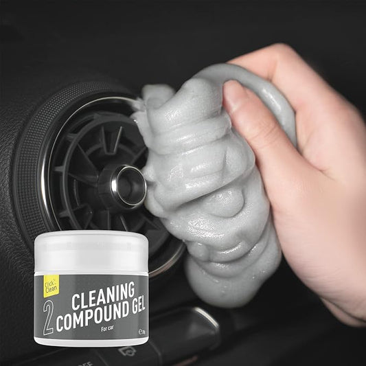 CLICK CLEAN Cleaning Gel for Car, 7oz Car Detailing Tools, Cleaning Putty Gel, Car Interior Cleaner Universal Dust Cleaner for Keyboard, Laptop, Air Vents