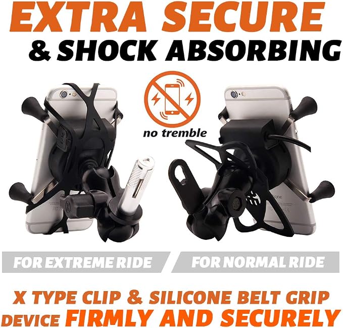 Motorcycles Phone Mount with Charger Mobile Phone Holder GPS Navigation Bracket for BMW S1000RR Suzuki GSX 1300R Hayabusa GSX-R 600 750 1000 Yamaha YZF Kawasaki Ninja Honda CBR -2023 New