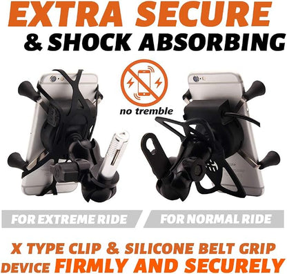 Motorcycles Phone Mount with Charger Mobile Phone Holder GPS Navigation Bracket for BMW S1000RR Suzuki GSX 1300R Hayabusa GSX-R 600 750 1000 Yamaha YZF Kawasaki Ninja Honda CBR -2023 New