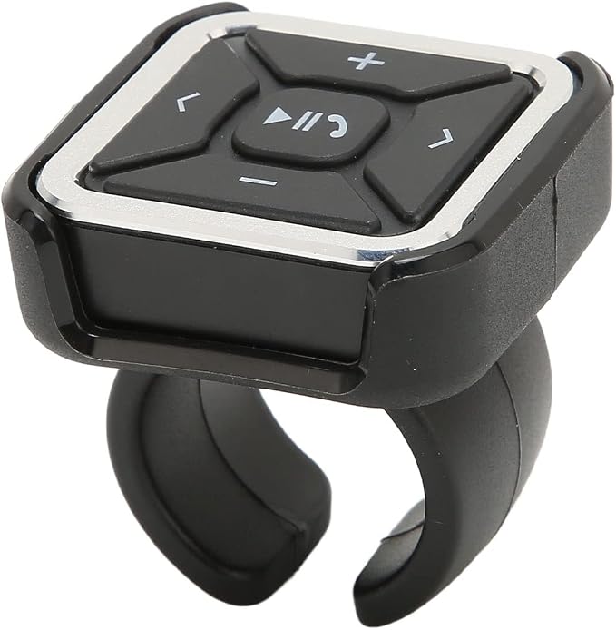 Bluetooth Audio Adapter, Bike Motorcycle Car Bluetooth Remote Controller Steering Wheel Media, IPX4 Waterproof, for OS X, for Android