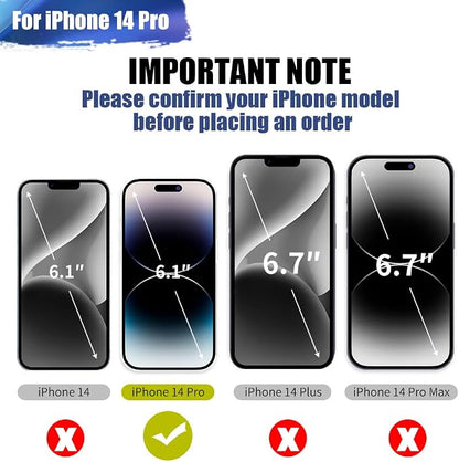 Battery Case for iPhone 14 Pro, 5000mAh Rechargeable Extended Battery Charging Charger Case, Add 100% Extra Juice (6.1 Inches) Black