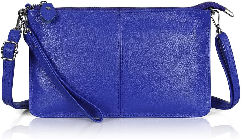 befen Genuine Leather Wristlet Clutch Wallet Purses Small Crossbody Bags for Women with RFID Blocking Card Slots