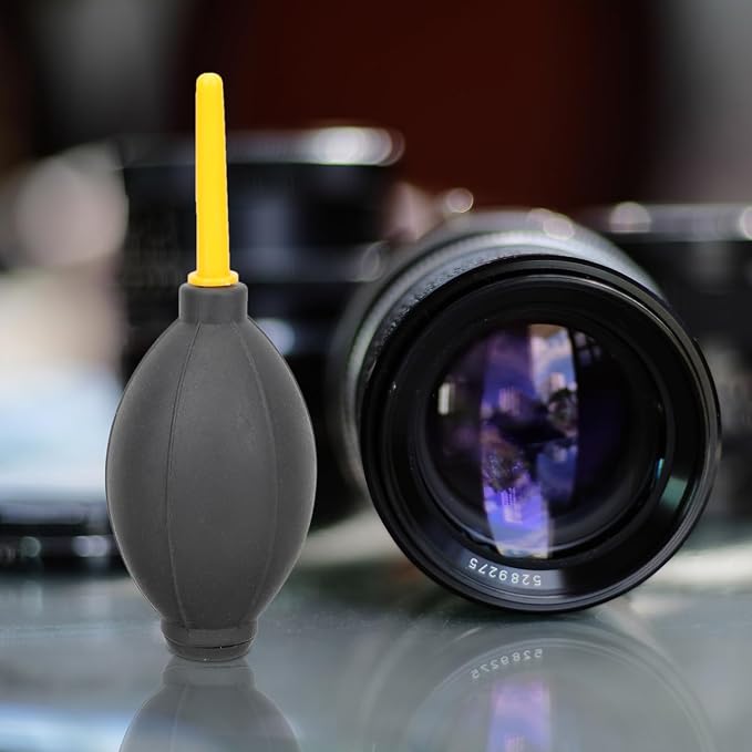 Camera Air Blower Dust Cleaner 2.17 Inch Bulb Pump for DSLR Lens Keyboard Mobile Phone Screen Cleaning Tool with Ergonomic Grip
