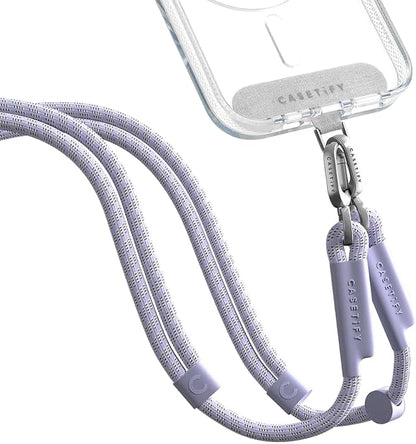 CASETiFY 8mm Rope Cross Body Strap with Card - Soft Blue