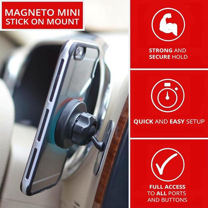 Tackform Magnetic Phone Holder [Tack Mount ] V.2.0 w/N52 Magnets [ for Car, Kitchen, Bedside, Bathroom ] Stick On Dash Mount with Authentic 3M Sticky Adhesive, for Phones, Tablets, and GPS Units