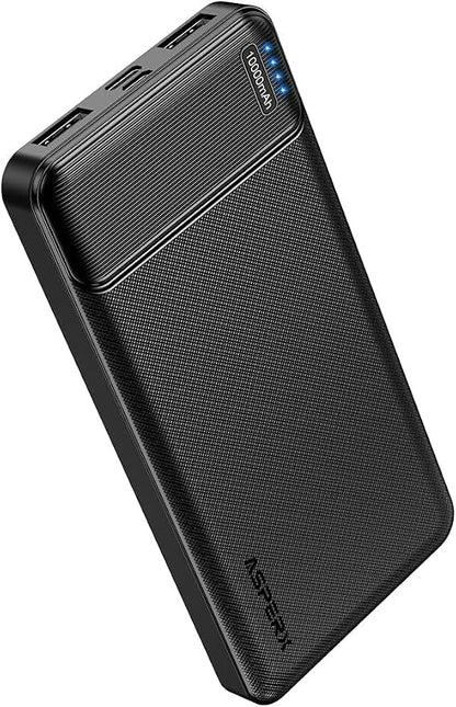 AsperX 10000mAh USB C Output Portable Charger Power Bank Fast Charging, Portable Battery Bank External Battery Pack for iPhone, Samsung, Google LG and Heated Vest