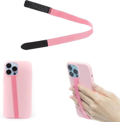 TFY Elastic Phone Strap, Universal Slim Hand Finger Grip, Non-slip Cell Phone Holder, fit Most Smartphones Case - 2 Pieces