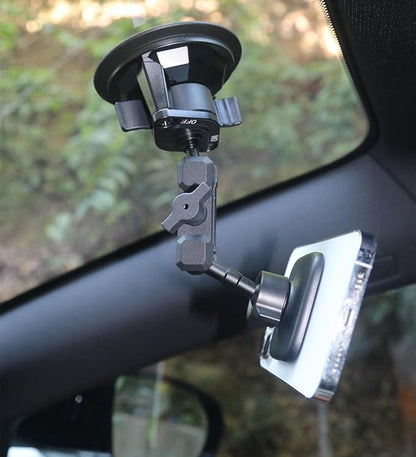17mm Ball Mount Extension Adapter, 360° Rotation Extension Rod for Jeep Car Air Vent Dashboard 17mm Phone Holder, Compatible with Garmin GPS Mount, Aluminum