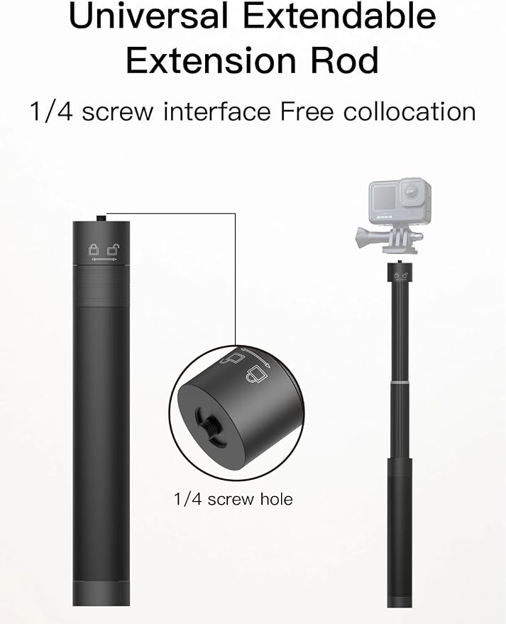 AOCHUAN 3-Axis Gimbal Stabilizer for Smartphone Smart X Pro Kit & B10 Storage Bag & E10 Extension Rod