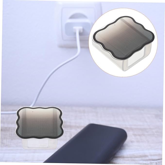 Charger Protective Cover TPU for Comfortable Cute Gradient Design Accessory for Phone Charger Black