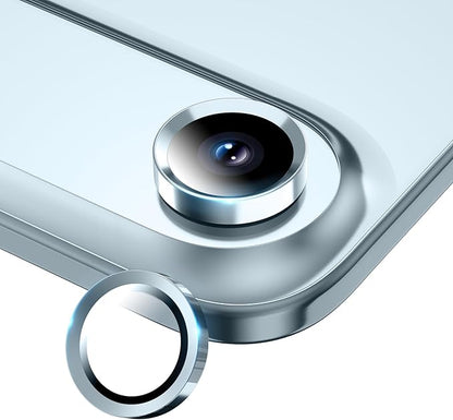 Camera Lens Protector for iPhone Air, Sapphire Glass Metal Individual Camera Cover Screen, Anti-drop, Case Friendly- Sky Blue