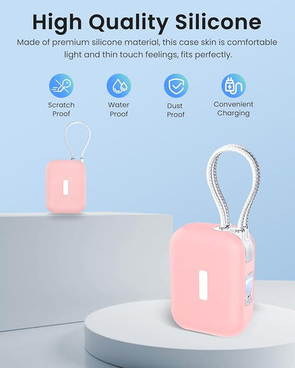 Silicone Case for TORRAS EasyGo Power Bank 45W 10000mAh,Full-Body Protective Cover for TORRAS Power Bank 45W,Precise Port Cutouts (Case Only) Pink