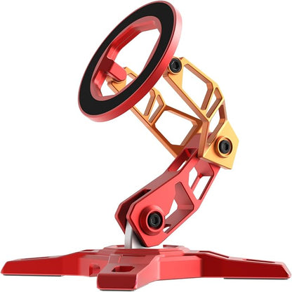 Magnetic Phone Stand for MagSafe, Height Adjustable iPhone Stand Compatible for iPhone 17 Air 16 Pro 15 Pro Max 14 Plus 13 12 and MagSafe Case (Red)