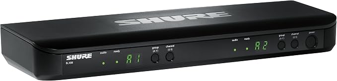 Shure BLX188/CVL Wireless Microphone System - 14-Hour Battery Life, 300 ft Range, UHF | Includes (2) Lavalier Mics, Dual Channel Receiver | H10 Band (BLX188/CVL-H10)