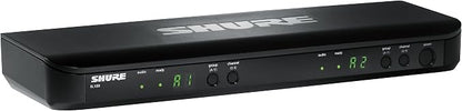 Shure BLX188/CVL Wireless Microphone System - 14-Hour Battery Life, 300 ft Range, UHF | Includes (2) Lavalier Mics, Dual Channel Receiver | J11 Band (BLX188/CVL-J11)