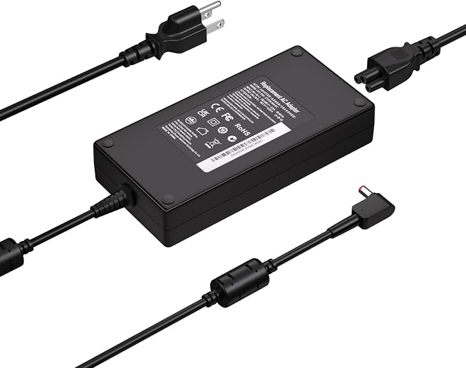 19.5V 9.23A 180W for Acer Laptop Charger Compatible with Acer Nitro 5 7 AN515-57 AN515-55 53 Predator Helios 300 G3-571 PH315-52 Triton 300 Series Laptop Power Adapter-5.5 * 1.7MM