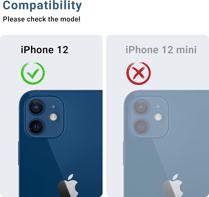 AFARER [2 Pack Camera Lens Protector for iPhone 12,Ultra 9H HD Metal Tempered Glass Cover,Scratch Resistant [Not Easy to Break][Strong Adsorption][Easy to Install] Case Friendly for iPhone12 (Blue)