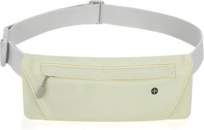 WHIPPY Slim Running Belt Fanny Pack for Women Men Elastic Runners Belt Waist Pouch Chest Bag Phone Holder Waist Pack for Running Hiking