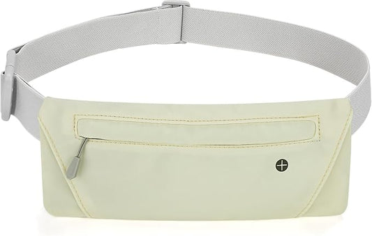 WHIPPY Slim Running Belt Fanny Pack for Women Men Elastic Runners Belt Waist Pouch Chest Bag Phone Holder Waist Pack for Running Hiking