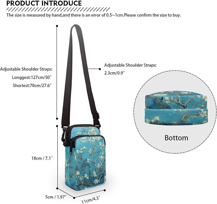 DISNIMO Small Crossbody Bags for Women Trendy Cross Body Cell Phone Shoulder Bags Purses with Adjustable Strap
