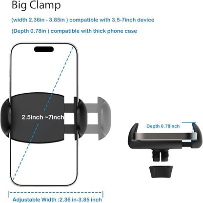 TONDA Phone Holder for Bed Desk, Gooseneck Phone Holder Stand with 33 inch Adjustable Flexible Long Arm Clip Clamp Bracket Mount for iPhone 15 Pro Max XR X 8 7 6 or Other 4-7" Devices