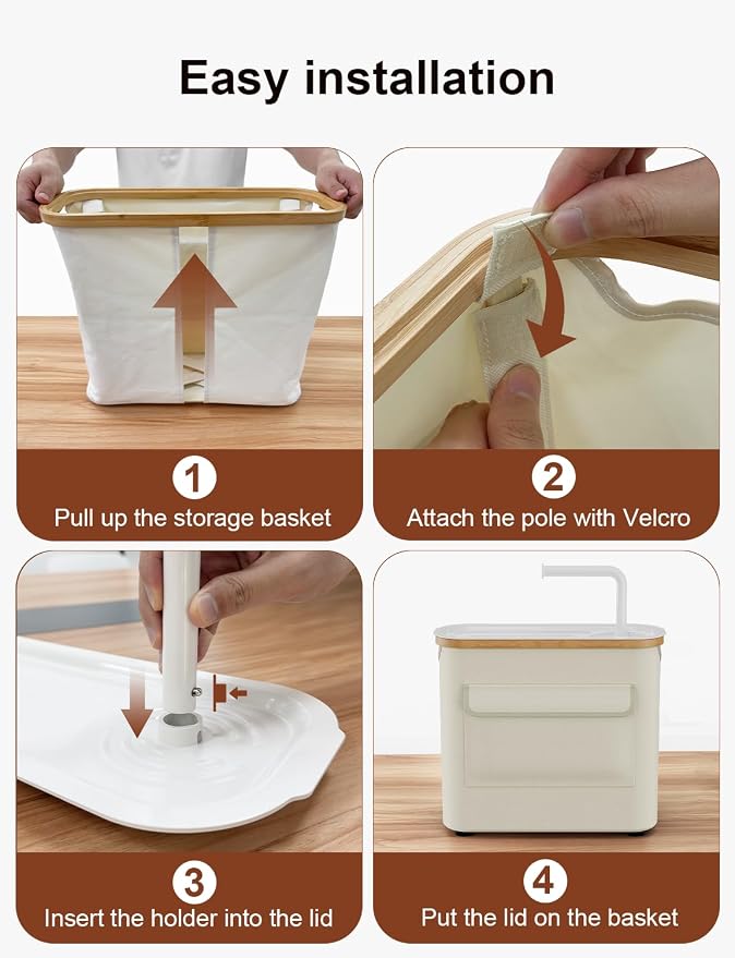TAZENI Toilet Paper Storage Basket Holder Holds 9-12 +1 Rolls Elegant Multi-Functional Bathroom Toilet Paper Holder Stand Storage Organizer Waterproof with Tray Hold Phone Wet Wipes Beige