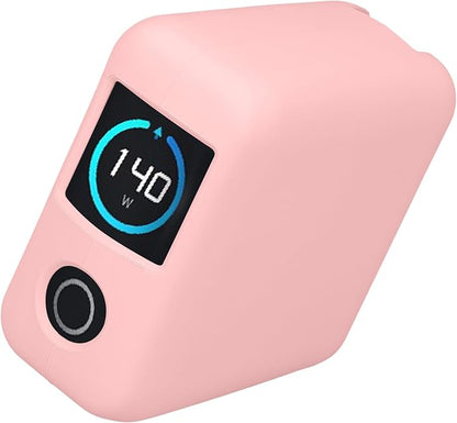 kwmobile Case Compatible with Anker Zolo 140W - Portable Powerbank Cover - External Battery Charger Bag, Shockproof - Dusty Pink