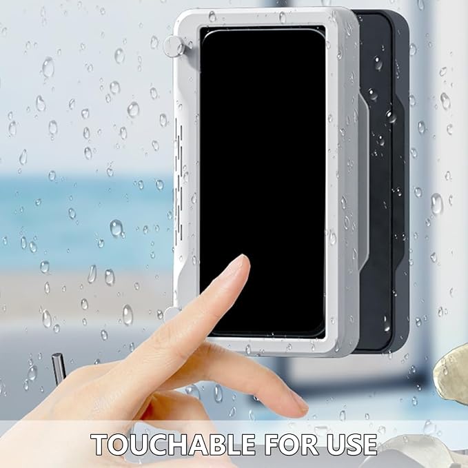 Phone Holder Bathroom Waterproof Home Wall Phone Case Stand Box Self Adhesive
