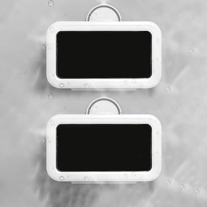 Waterproof Shower Phone Holder with Suction Cup & Enhanced Sound Quality, 360° Rotating Anti-Fog Case, High Sensitivity Touch Screen for Bathroom Bathtub, Fits 4-7" Smartphones2 Packs
