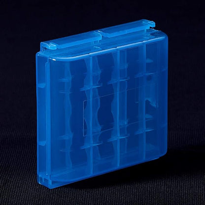 Heyiarbeit 4 x AA/AAA Battery Storage Case Holder Organizer Box Blue 2Pcs