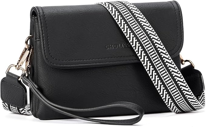 CHOLISS Small Crossbody Bags for Women, Vegan Leather Cell Phone Purse, Mini Travel Purse with Adjustable Strap Womens Gifts