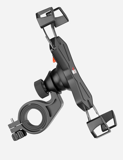 Grefay Bike Phone Mount Metal Motorcycle Handlebar Phone Holder Scooter Phone Clamp for 4.0-7.0 Inch Smartphone with 360° Rotation