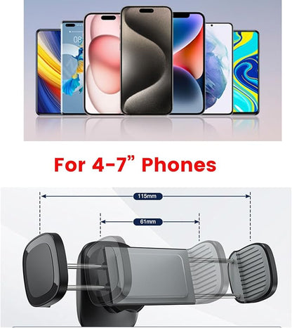 Magnetic Phone Mount for Gym/Forklift/Tractors/Heavy Equipment (Gray)