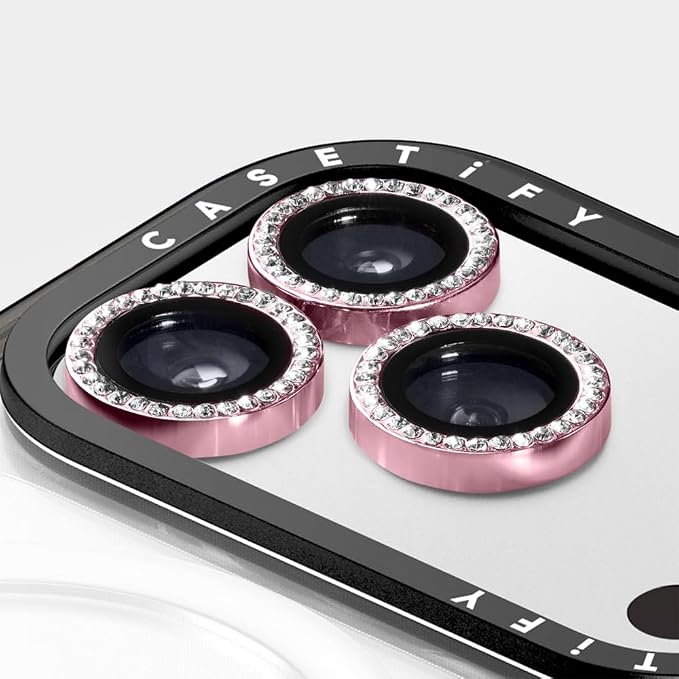 CASETiFY Camera Lens Gem [High Clarity/Easy Installation/Scratch-Proof] for iPhone 17 Pro/iPhone 17 Pro Max - Sakura Pink