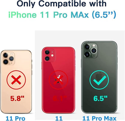 Upgraded 10000mAh High Capacity Rechargeable Portable Protective Extended Charger for iPhone 11 Pro Max (6.5 inch) - Compatible with iPhone 11 Pro Max - Charging Case & Carplay (Black)