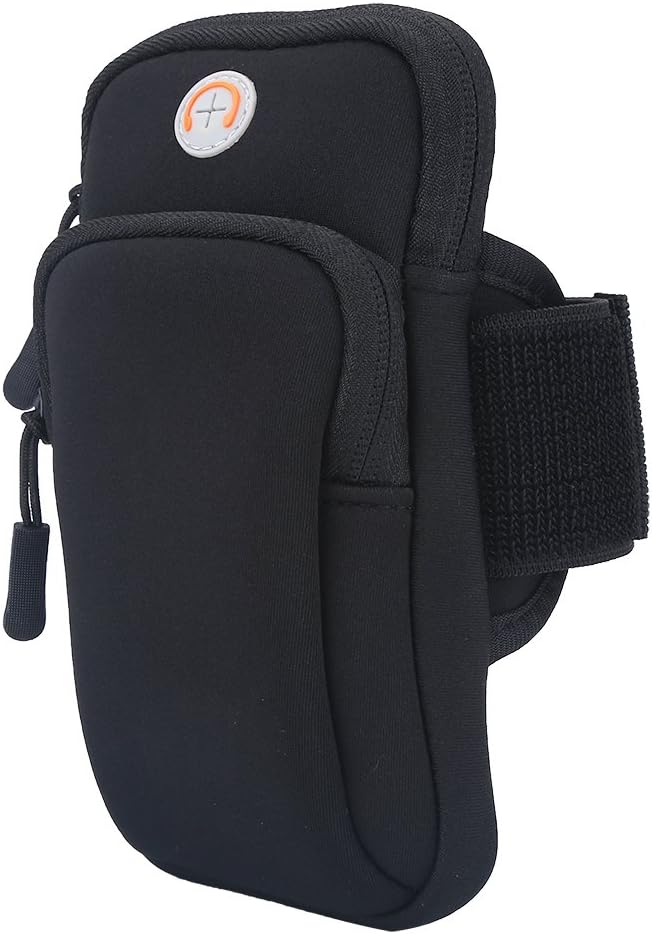 VGEBY Arm Pouch Outdoor Sport Running Jogging Exercise Armband Bag Wrist Pouch Phone Case Bag(Black) Sports Bag Supplies Phone Holder for Running Wrist Pouch Arm Phone Case