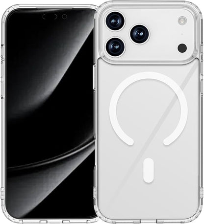 Magnetic Designed for iPhone 17 Pro Max Case Clear, [Compatible with Magsafe] [Not Yellowing] [Military-Grade Drop Protection] Clear Phone Cases for Apple iPhone 17 Pro Max - 6.9 Inch 2025