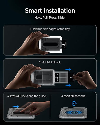 Spigen GlasTR EZ FIT Pro Screen Protector for Galaxy Z Fold 8 | 9H+ Tempered glass, Scratch resistance, Auto-align tray, Lab-tested 100% clarity, Original touch, Case-friendly, 2 Pack