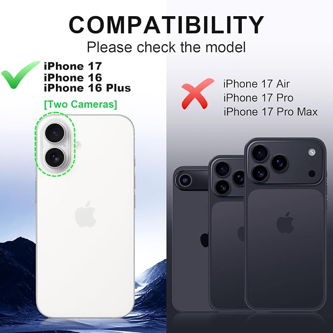 AFARER 2Pack Camera Lens Protector Film for iPhone 17,9H Tempered Glass Anti Scratch Shockproof Full Protective Case Friendly,Does not Affect Night Shots,Sliver