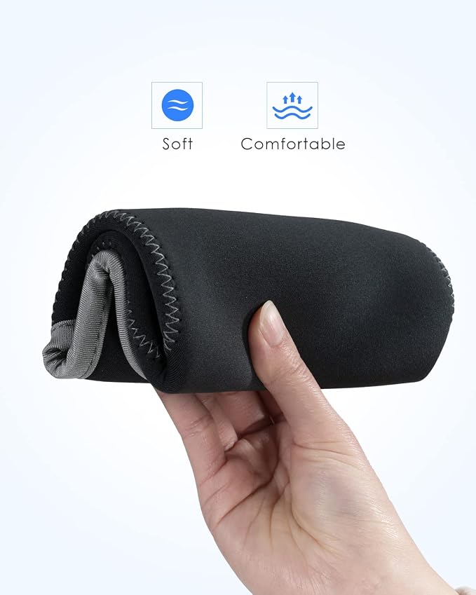LENTION Medium Gray Travel Electronic Organizer Pouch with Hook-and-Loop | Compact Tech Storage Fits Adapter, Mice, Charger, Power Bank & Cable to Keep Daily Travel Accessories Neatly Sorted