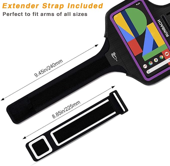 Running Armband for Google Pixel 10/10 Pro/10a/9/9 Pro/9a/8/7/6/6 Pro/5a/4XL/3a XL/3 XL, Running Exercise Case with Card Slot for Pixel(Purple)