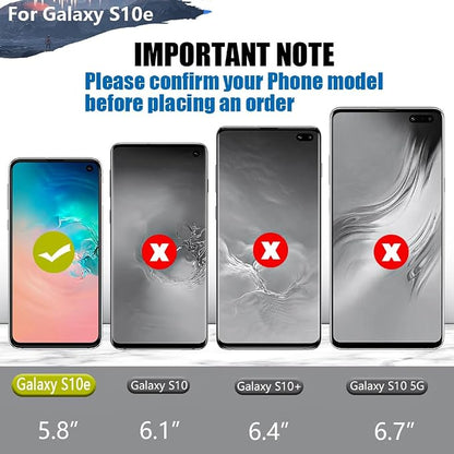 [Upgraded Battery Case for Samsung Galaxy S10e, 5000mAh Rechargeable Extended Battery Charging Charger Case, Add 1.2X Extra Juice (5.8 inch for Galaxy S10e) Black