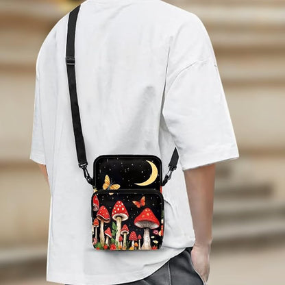 Men's Crossbody Bag, Small Cell Phone Wallet, Women's Shoulder Handbag, Travel Gym Bag