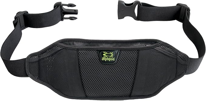 Amphipod AirFlow Endurance Waistpack, Bounce Free Runners Storage Fanny Pack Waist Bag for Running, Jogging, Men & Women