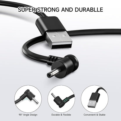 OLAIKE Indoor/Outdoor Power Adapter for Ring Stick Up Cam Battery 3rd Gen/2nd Gen/Plug-in, Weatherproof Cable(5m/16ft) to Continuously Charge Camera, No Need to Change Batteries, Black