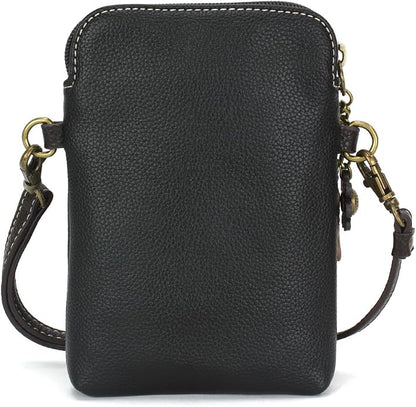 CHALA Dog Collection Cell Phone Crossbody Purse-Women PU Leather/Canvas Multicolor Handbag with Adjustable Strap